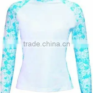 Wholesale Newest High Quality Custom Long Sleeves Rash Guard for Woman thumbnail-1