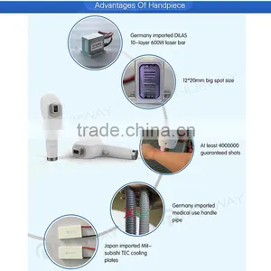 CE , Fda Approved Hair Removal Laser Machine 808 Diode Laser / Laser Diodo 808 nm Portable thumbnail-6