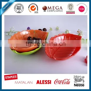 Leaf Shape Melamine Plate Bowl Tableware Dinnerware Set, Dinnerware Set Arabic thumbnail-1