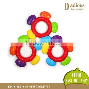 New Style Non Toxic Silicone Round Shape Baby Teethers BPA Free thumbnail-1