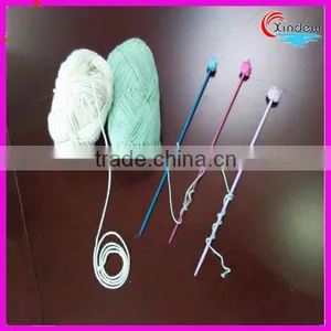 Animal Handle Needles Colorful Knitting 100% Cotton Yarn thumbnail-1