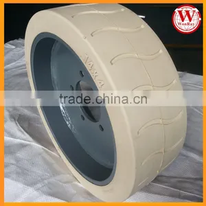 Mec 8812 Aerial Work Platform Non-marking Rubber Tire Wheel 14x4 1/2 thumbnail-1