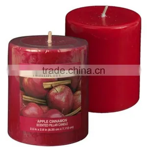 Personalized Handmade Color Painted Decorative Scented Pillar Candle thumbnail-1