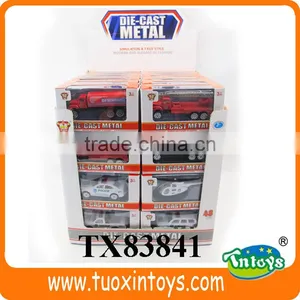 Mini Metal Fire Truck Toys thumbnail-1