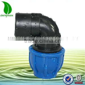 pp Compression BSP Thread 90 Degree Elbow thumbnail-1