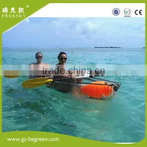 New Design Water Sport Transparent Clear Glass Bottom Paddle Boat for Sale thumbnail-5