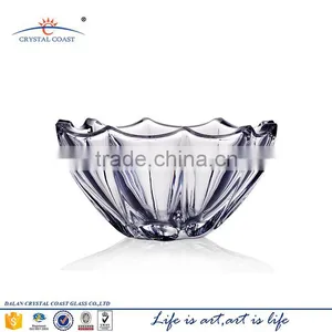 Unique Clear Glass Salad Bowl for Kitchen Tableware thumbnail-2