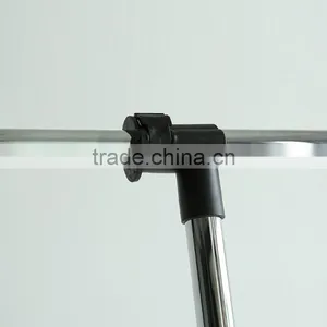 Adjustable Two Rod Garment Rack in Chrome / Black With Plenty of Space to Dry Clothes thumbnail-2