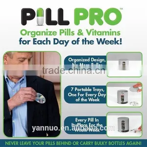 7 Day Mini Drug Storage Box Pill Organizer Plastic Container thumbnail-2