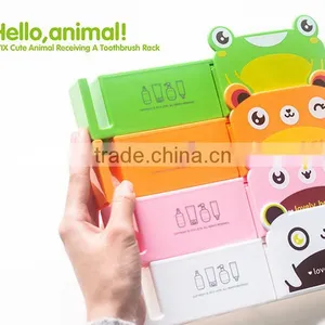 N161 New Products Cartoon Animal Sucker Family Toothbrush Holder thumbnail-6
