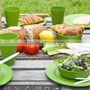 Bio Outdoor Picnic Bamboo Fiber Tableware Set thumbnail-1