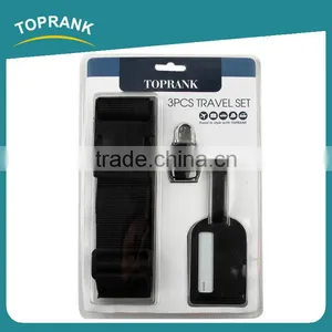 Toprank Colorful Adjustable Luggage Belt Strap 3-digit TSA Lock And Luggage Tag 3pcs Flight Travel Luggage Set For Suitcase thumbnail-5