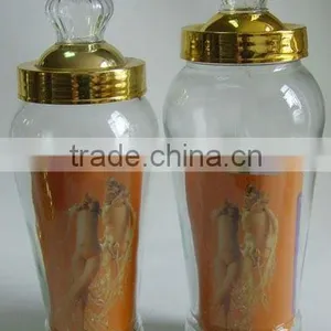 2.4L & 1.8L Golden Clear Glass Dispenser thumbnail-1