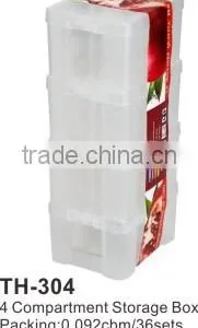 Newly 4 Compartment Storage Box TH-304 thumbnail-1
