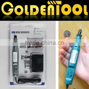 Portable Hobby Rotary Power Engraver Carver Polisher Drill Tools Die Grinder Electric 10pcs 18v Cordless Mini Grinder Kit thumbnail-2