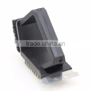 Not Coated Mini BBQ Grill Brush With Scraper thumbnail-5