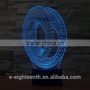 2016 New Factory Price Cutomized Image Magic Visual Illusion Light Touch Panel 3D Led Night Lights for Indoor Decoration thumbnail-1