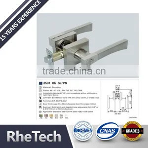 Security America Stainless Steel Lever Handle Alloy Door Lock thumbnail-1