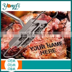 DIY Barbecue Tools Branding Iron Stamp With Changeable Letters BBQ Branding Iron thumbnail-1