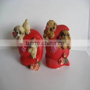 Resin Dog Ornaments Valentine's Day thumbnail-1