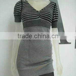 Lady Sweater Fashion Design Garment Cardigan Long T-shirt thumbnail-1