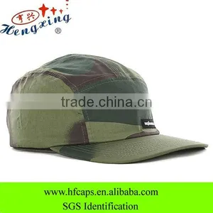 Cheap 5 Panel Hat and Cap Cotton Flat Brim 5 Panel Camo Hat and Cap thumbnail-1