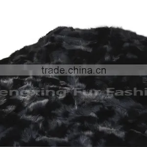 CX-D-115 New Custom 100% Real Fox Fur Sofa Throws Blanket, Decorative Throw thumbnail-2