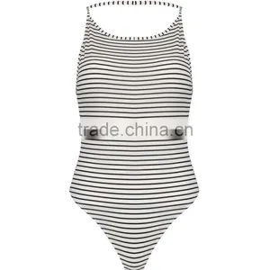 Customized Halter Fashion Sleeveless Women Cotton Spandex Summer Tops Yoke Designs For Kurties thumbnail-2