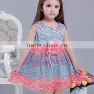 Zm35615a New Style Baby Clothing Childrens Elegant Party Lace Dresses thumbnail-3