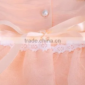 Stylish Fashion Lace Fancy Pattern Cotton Dresses for Baby Girl 1 Year thumbnail-4