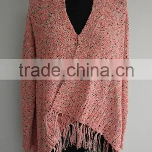 2014 Fashion Ladies Fancy Knitted Poncho Cardigan thumbnail-1