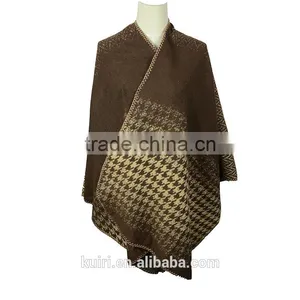 2016 Fashion Shawl Bandana Pashmina Winter Women Coat Knitted Cashmere Poncho Capes Duplex Shawl Cardigans Sweater thumbnail-4