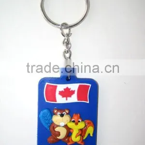 Rectangle Cartoon Figurine 3D Pvc Keychain thumbnail-1
