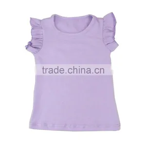 Newborn Baby T-shirt Summer 2017 Slim Fit 100% Cotton Girl Ruffle Sleeve Shirts thumbnail-4