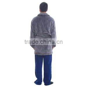 Polyester Flannel Bathrobe ,man Sexy Nightwear thumbnail-3