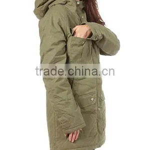 Army Style Women's Parka Clothing PQ329 thumbnail-2