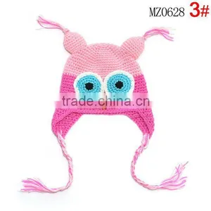 Owl Baby Boy/Girl Crochet Owl Animal Beanie Hat Cute Baby Crochet Hat thumbnail-1