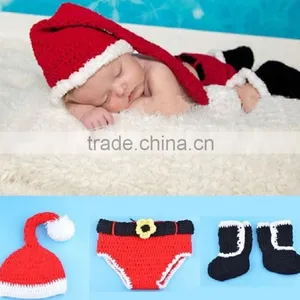 Wholesale Autumn and Winter Season Snow Christmas Hat + Pants+ Shoe 3 Pieces/set for Baby and Child thumbnail-4
