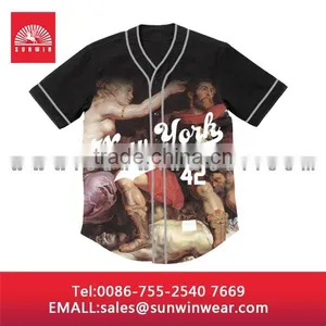 Baseball Uniforms, Polyester Sublimated Baseball Uniform, Sublimation Baseball Jersey/custom Baseball/softball Uniforms thumbnail-6
