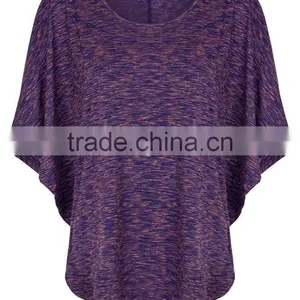 Women's Sexy Purple Maroon Charcoal Grey Bat t Shirt thumbnail-2