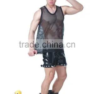 Custom Mesh Fabric Gym Singlets for Men / Blank Singlet T13345 thumbnail-5