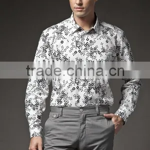 2015 Latest Style Cotton Mens Custom Dress Shirt thumbnail-4