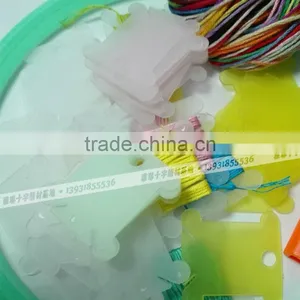 Plastic Card Embroidery Tools Plastic Floss Bobbins Threading Board for Cross Stitch thumbnail-4