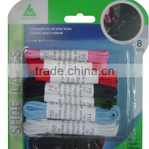 8PAIRS Different Color Assorted Round Shoe Laces thumbnail-1