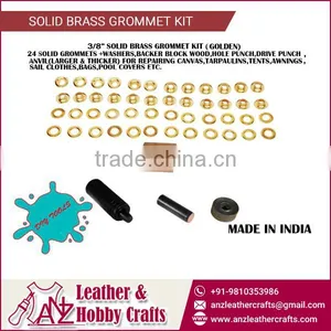 24 Solid Brass Grommets With Washer,Backer Wood Hole Punch Etc thumbnail-1