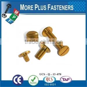Made in Taiwan Golden Color Binding Screw thumbnail-3