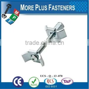 Made In Taiwan Brass Closet Hex Head Zinc Plated Draw Bolt thumbnail-1