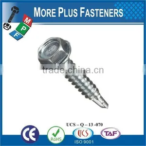 Made In Taiwan Galvanised Hex Washer Head for All Metal / Tek Screws Self Drilling Screws thumbnail-4