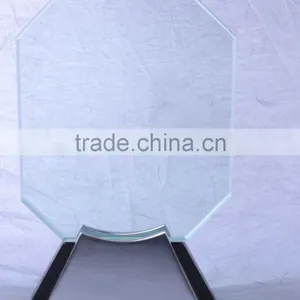 Factory Wholesale Customized Engraving Crystal Glass Trophy For Wooden Base Trophy KC-04 thumbnail-2