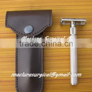 VINTAGE RAZOR WITH LEATHER COVER thumbnail-1
